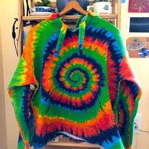 Tie dye hippie hoodie